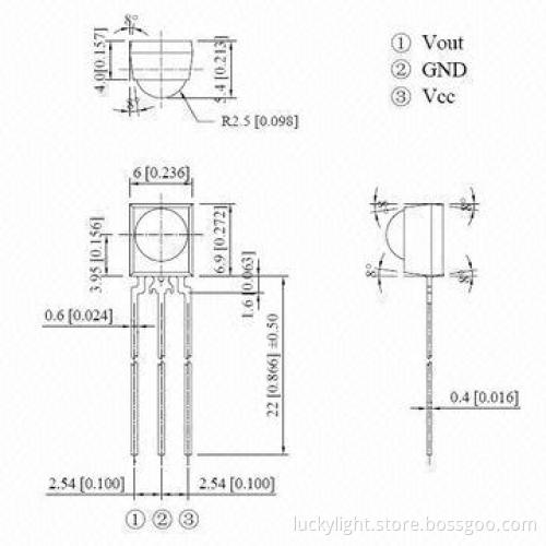 Photo Diode Used in Remote Control Systems Infrared Receiver for Remote Control Receiver Modules